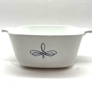🔥 Corning Ware Black Trefoil Casserole Dish 1960-1965 1.75qt EUC